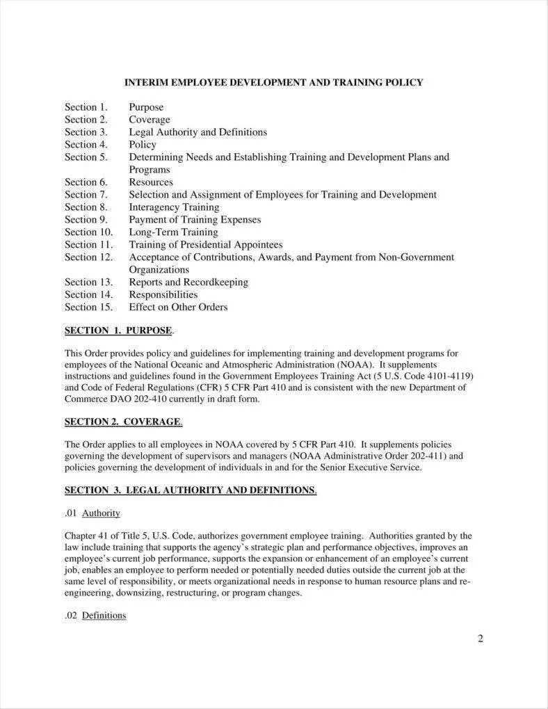 10+ Training Policy Templates Free PDF Format Download ...