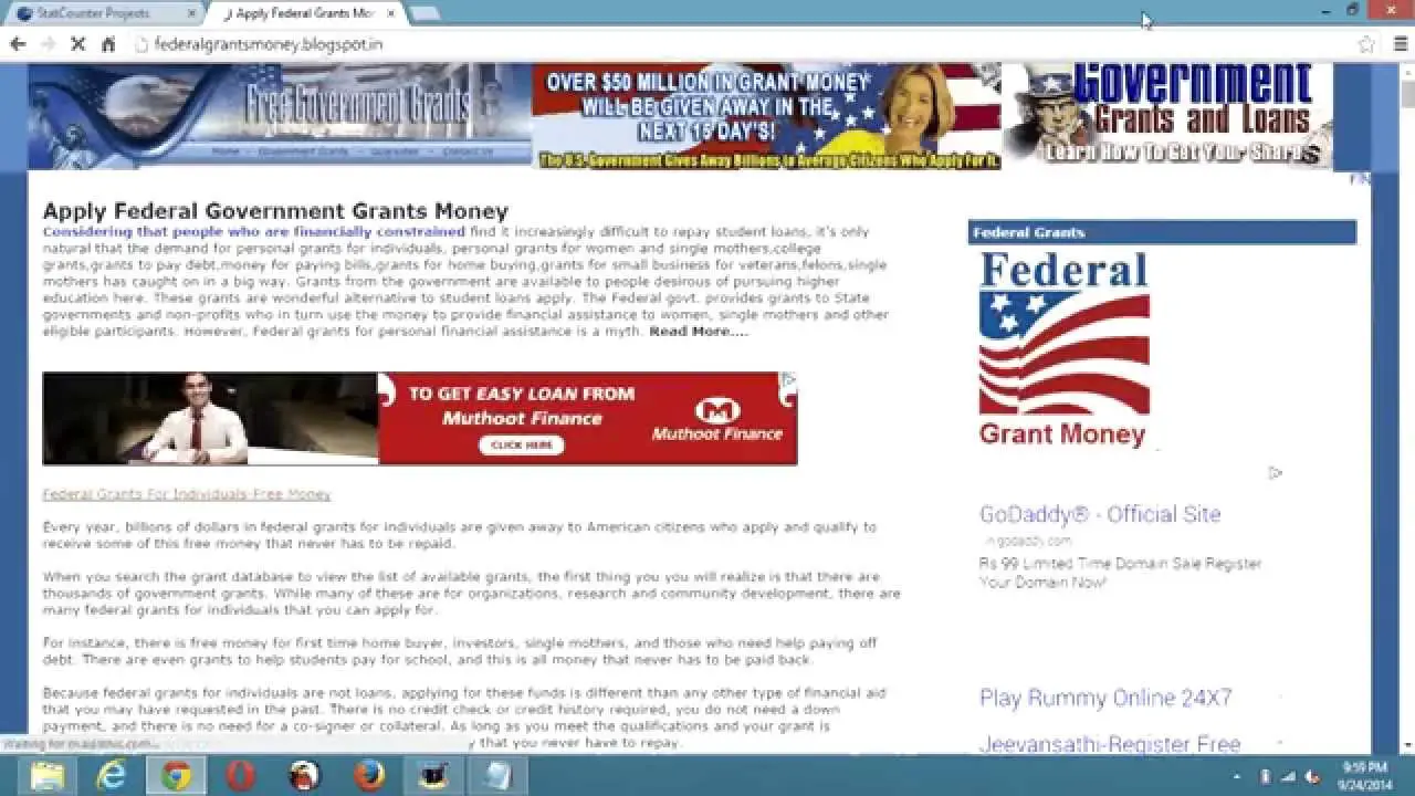 Apply For Federal Government Grants Money Online