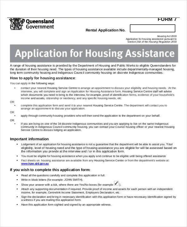 Apply For Government Housing Assistance