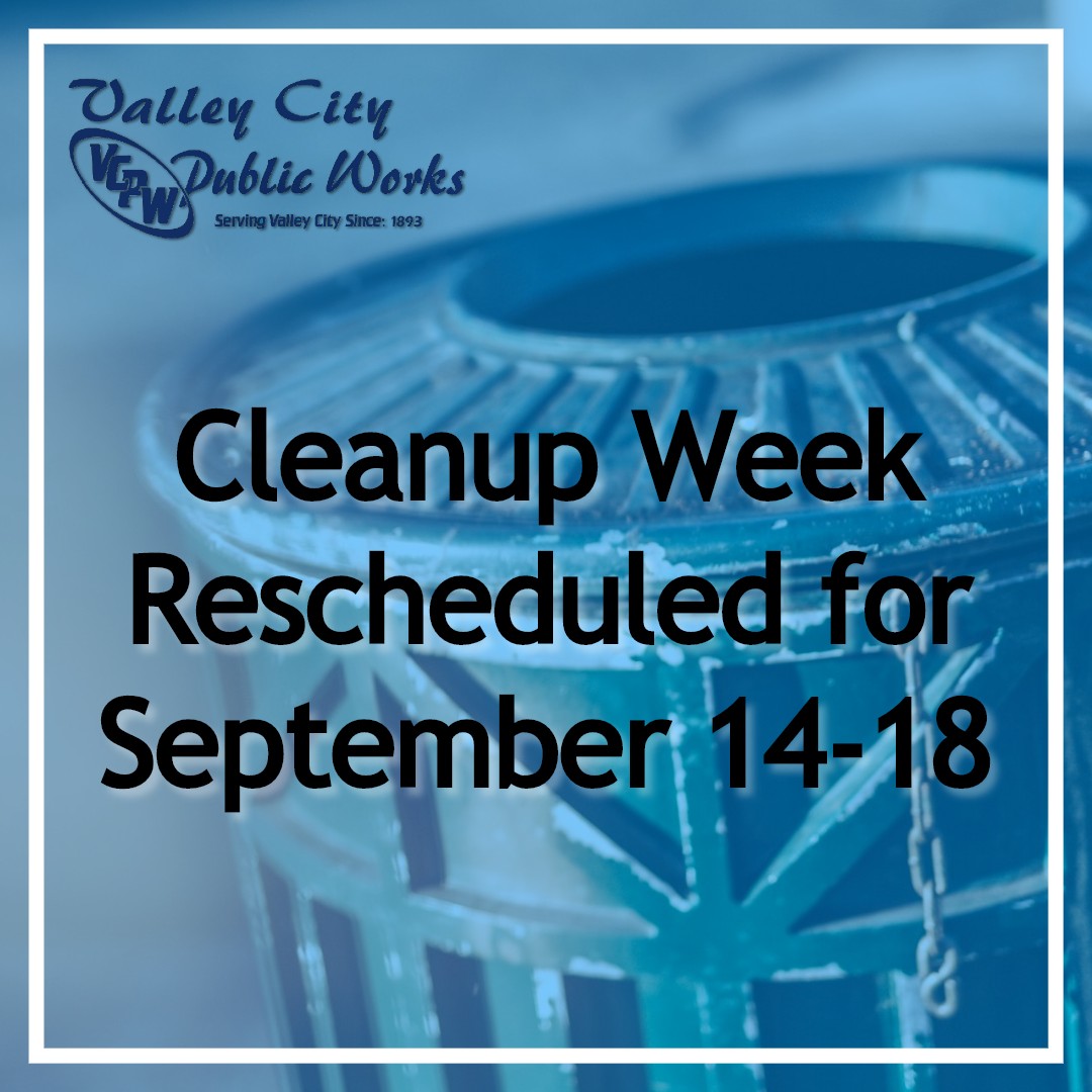 Attention Valley City Residents City Cleanup September 14TH through ...