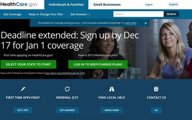 Deadline to sign up for health coverage on healthcare.gov extended