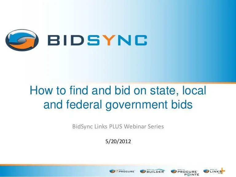 Discover how to find and win government bids