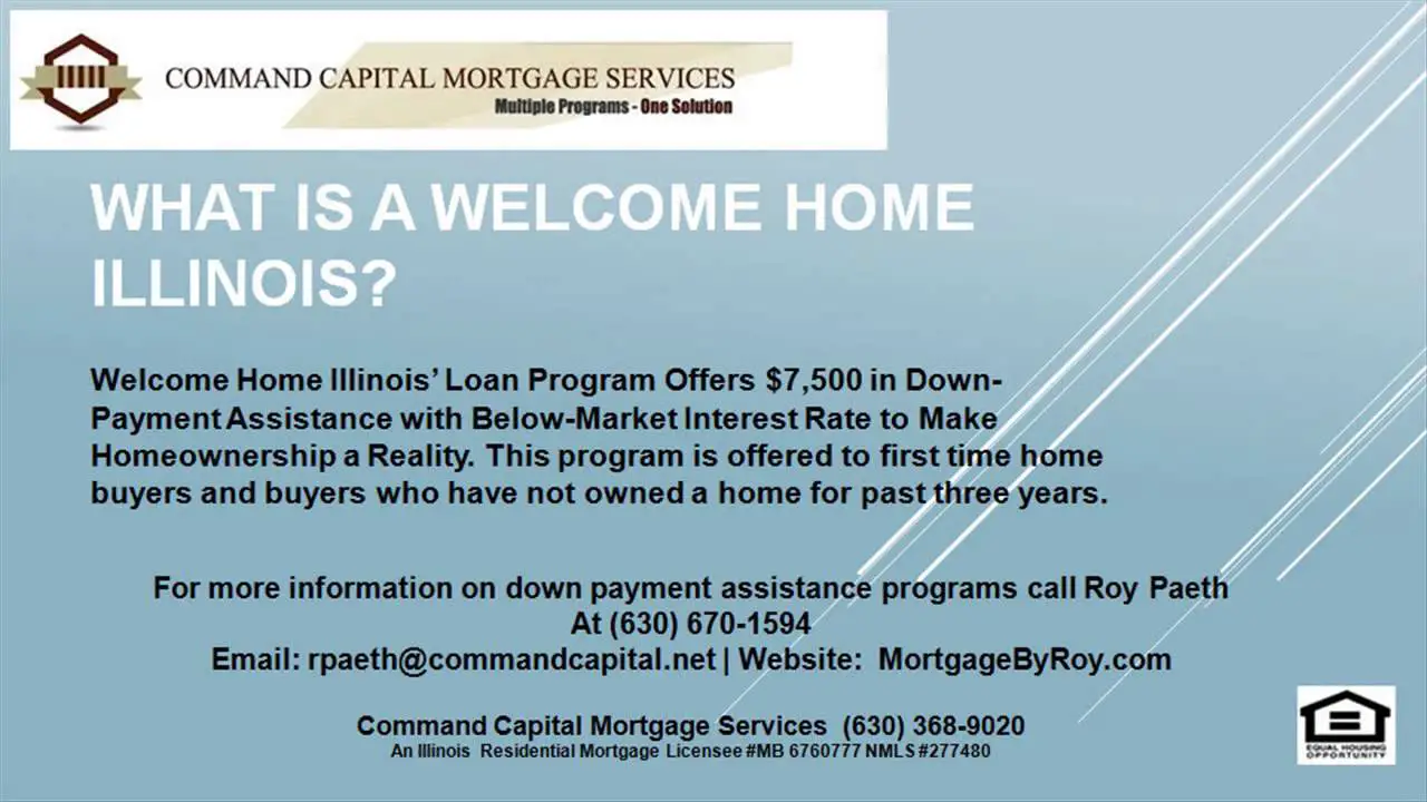Down payment assistance Welcome Home Illinois