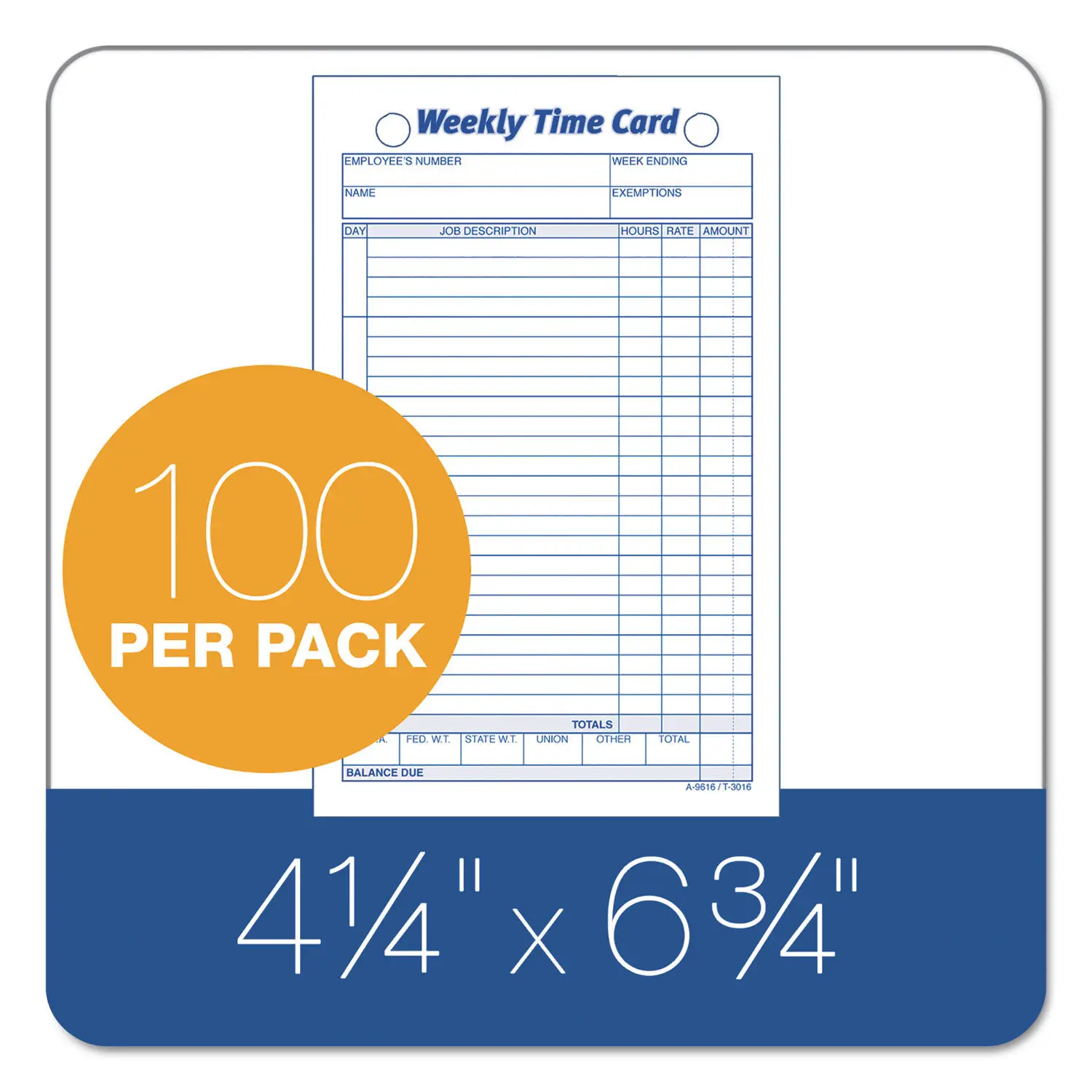 Employee Time Card by TOPSâ¢ TOP3016