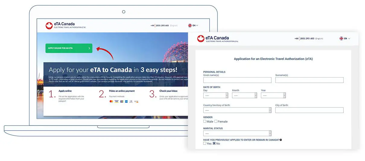 eTA Canada Application