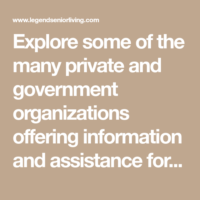 Explore some of the many private and government organizations offering ...