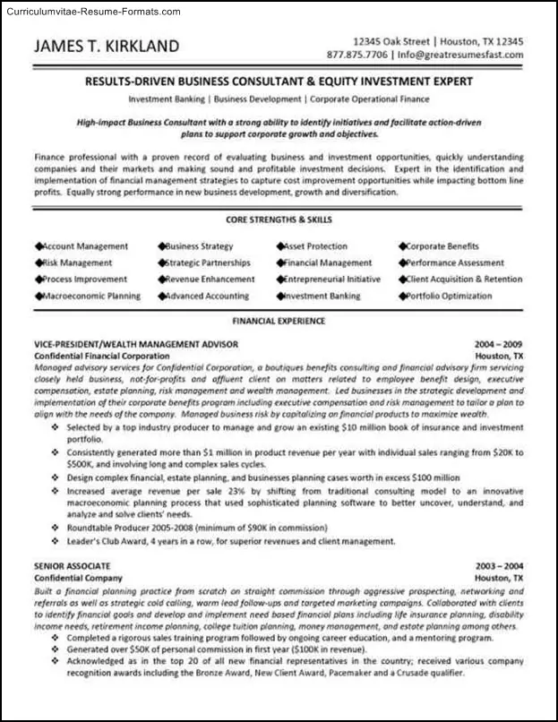 Federal Government Resume Template