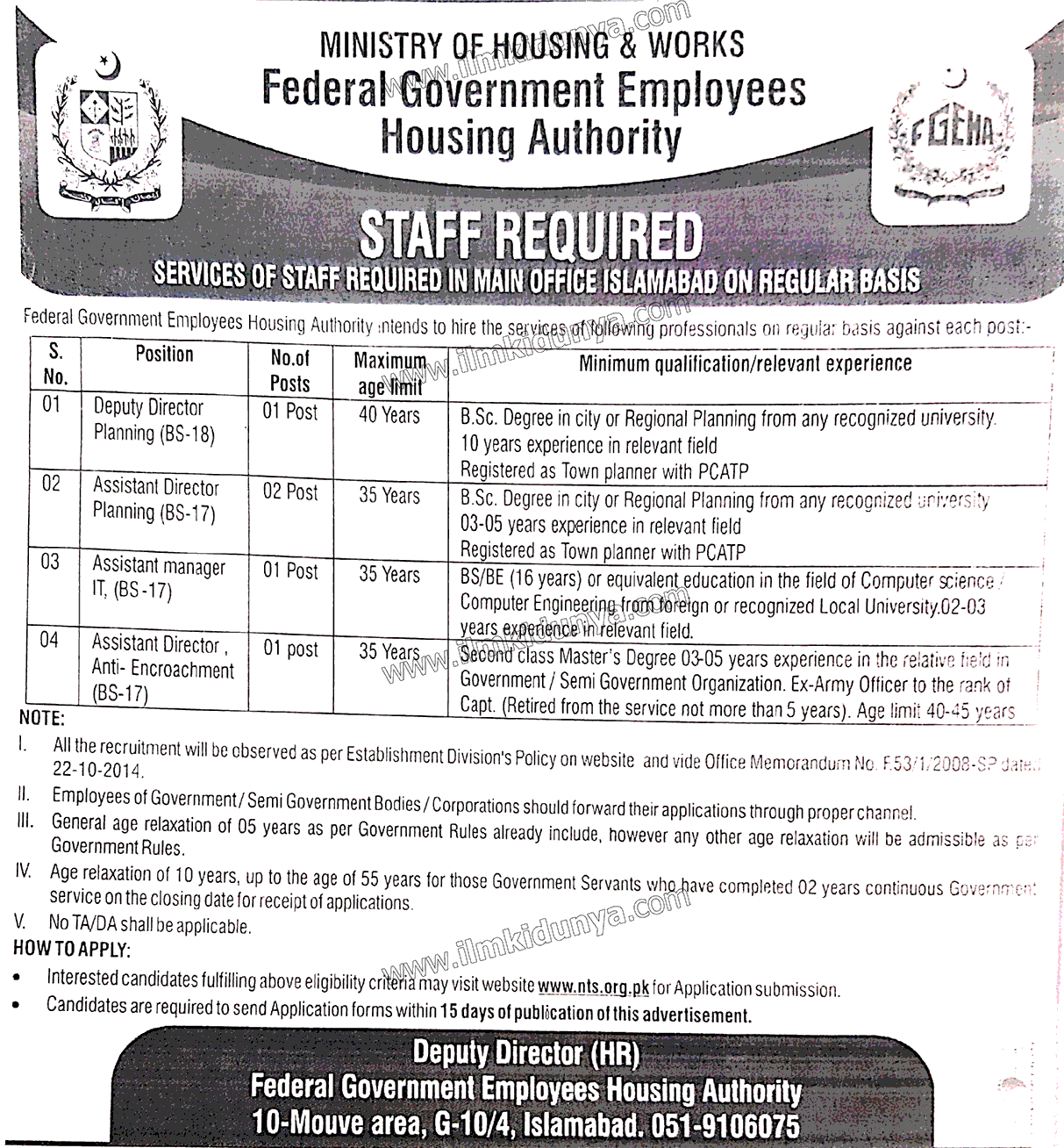 Federal Govt Employees Housing Foundation FGEFH Assistant Director ...