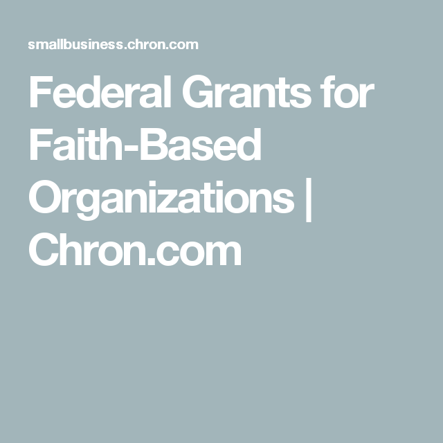 Federal Grants for Faith