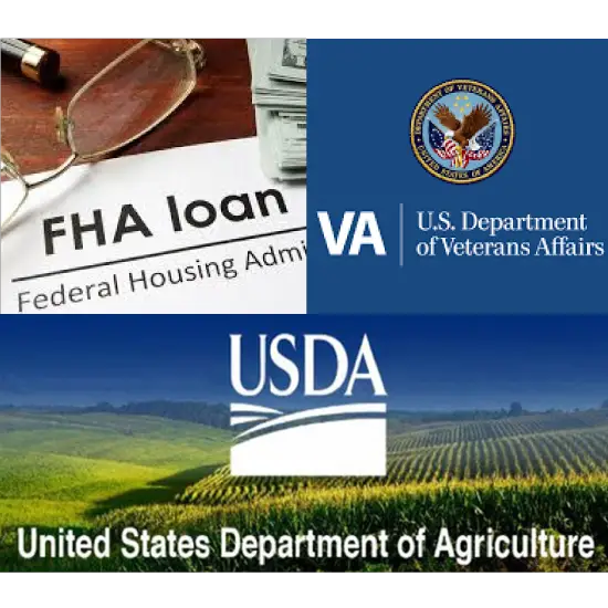 FHA, VA, USDA Mortgage Loans