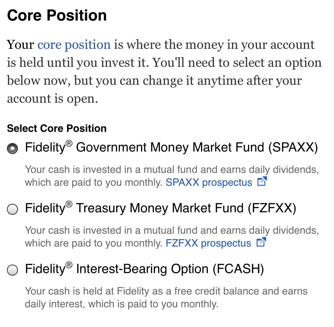 Fidelity Government Money Market