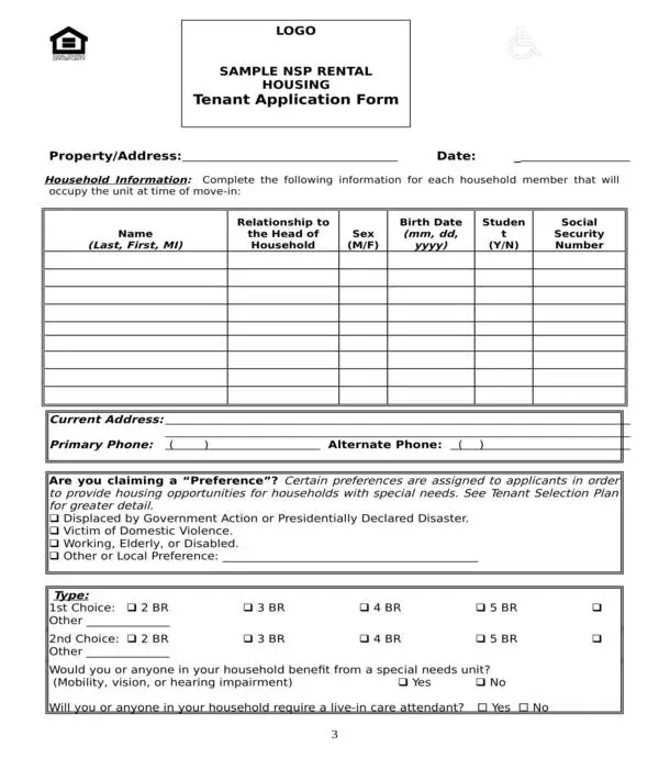 FREE 6+ House Rental Application Forms in PDF