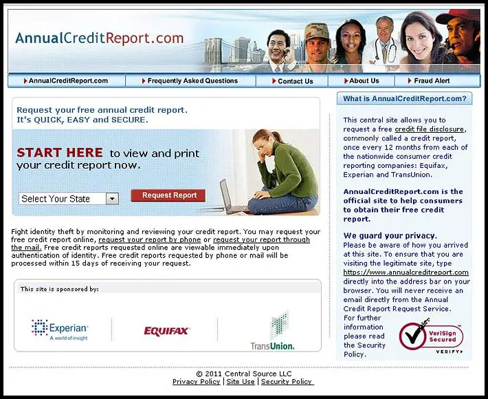 Free Annual Credit report from the official Government ...