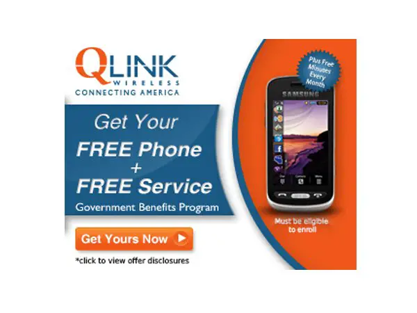 FREE QLink Cell Phone with FREE Minutes (view details)!