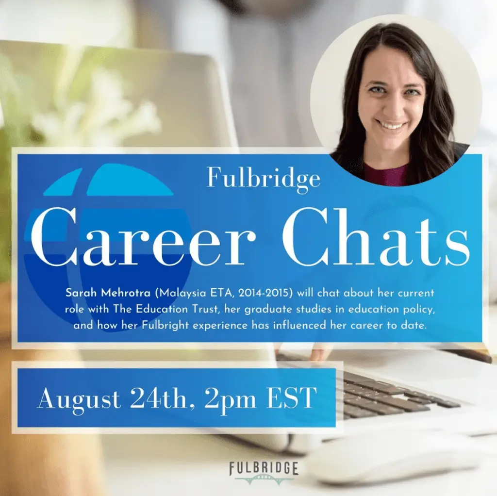 Fulbridge Career Chat #1: ETA Grant &  Education Policy  Fulbridge
