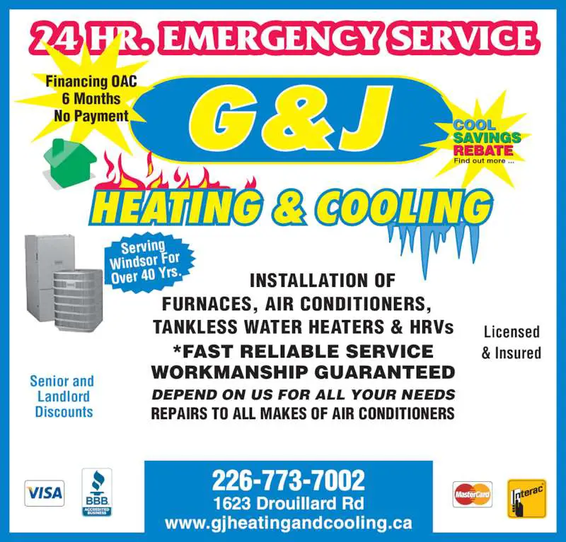 G &  J Heating and Cooling