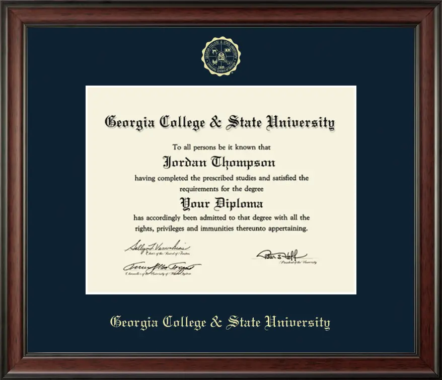 Georgia College &  State University Gold Embossed Diploma Frame in ...