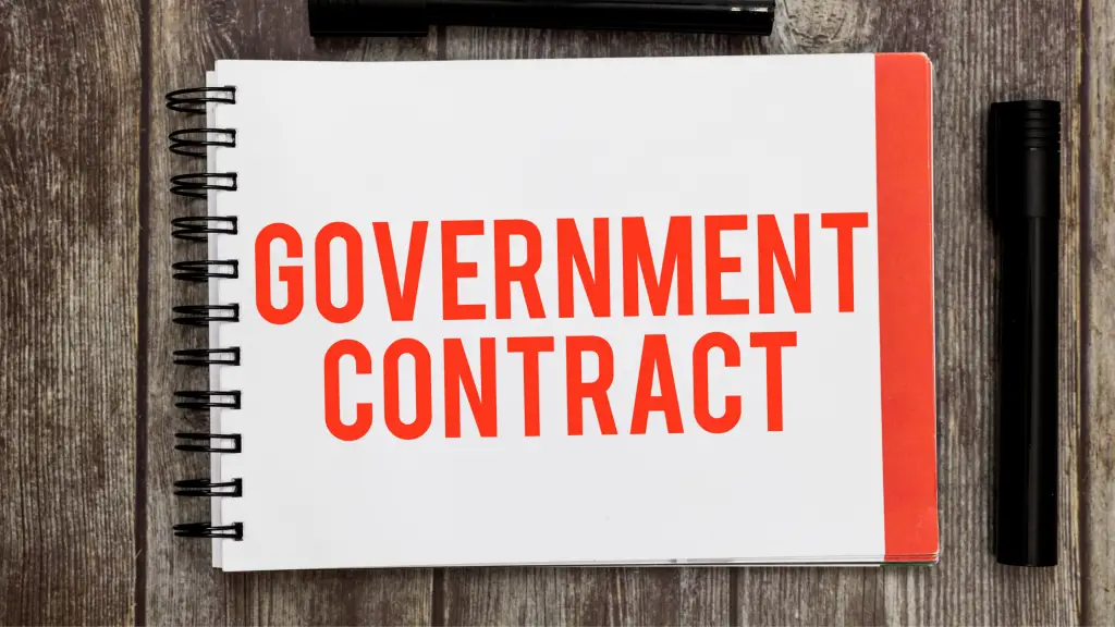 Government Contract Photo Image