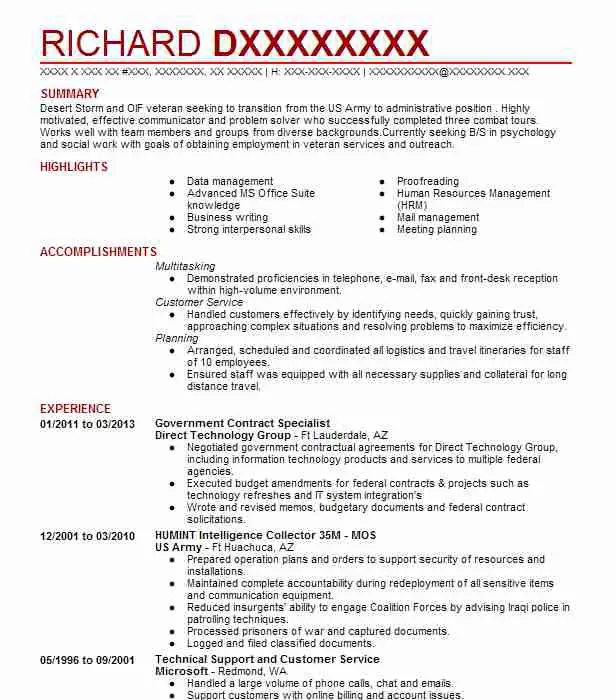 Government Contract Specialist Job Description
