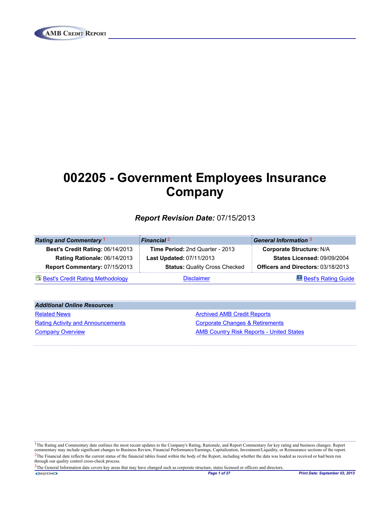 Government Employees Insurance Company / GEICO Insurance ...