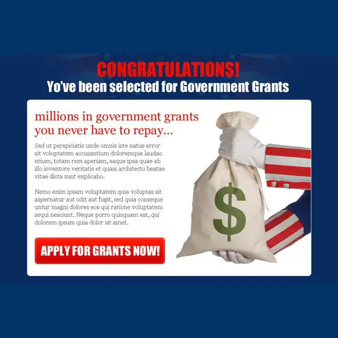 Government grants PPV landing page design templates to boost grants ...