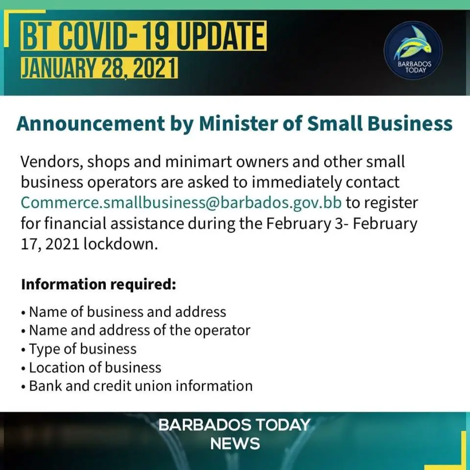 Government to offer assistance to small businesses during the lockdown ...