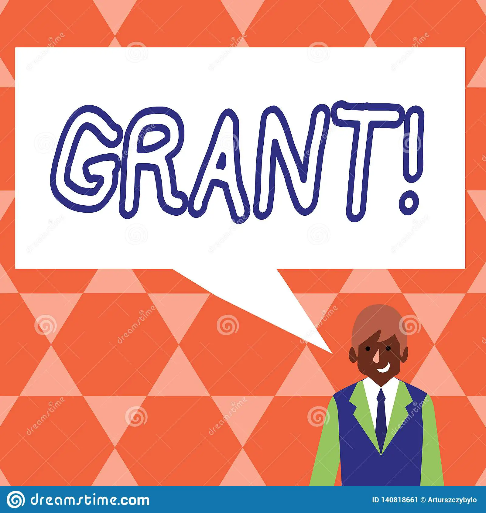 Handwriting Text Grant. Concept Meaning Money Given by an Organization ...