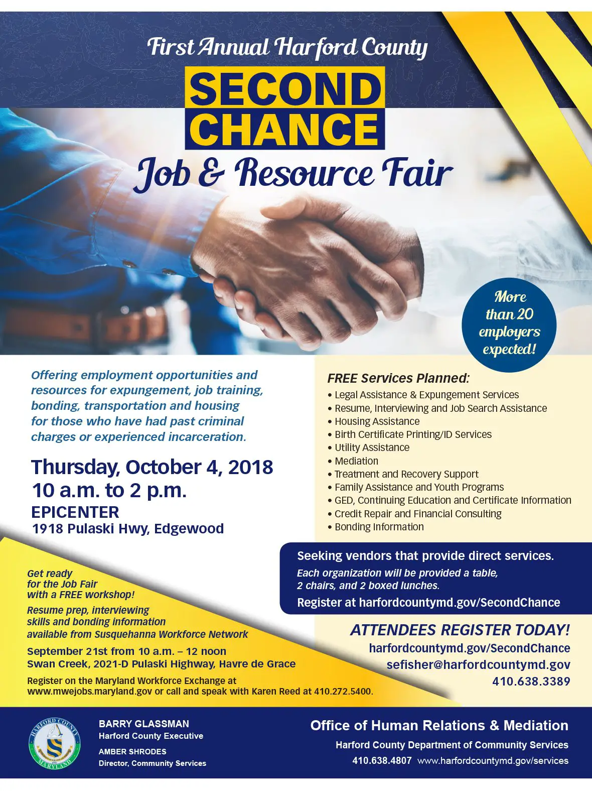 Harford County Second Chance Job &  Resource Fair