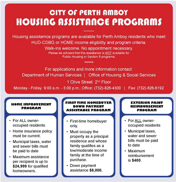 Housing Assistance Program in Perth Amboy