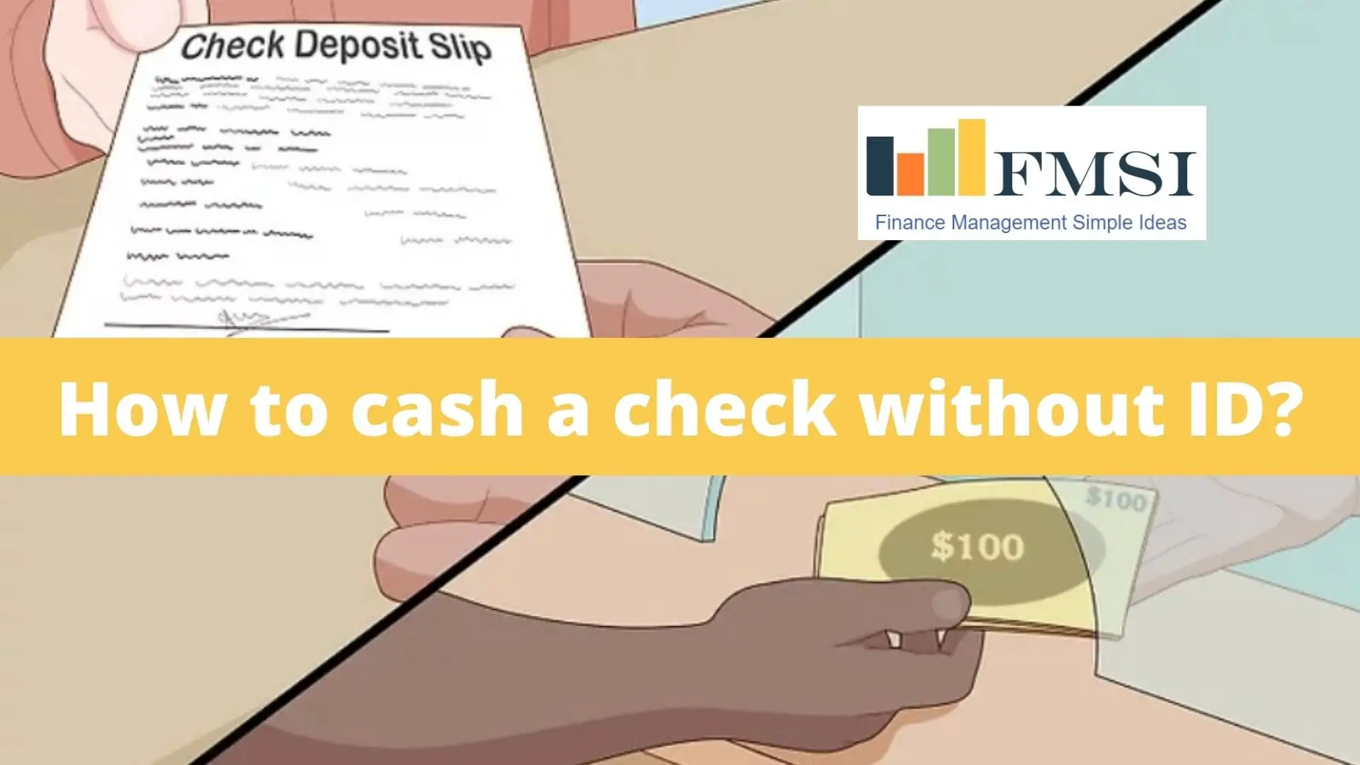 How to cash a check without ID