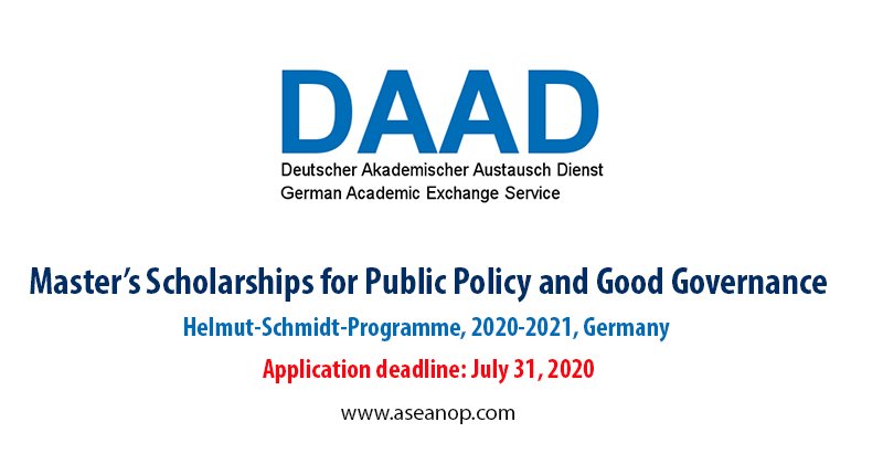 Masters Scholarships for Public Policy and Good Governance