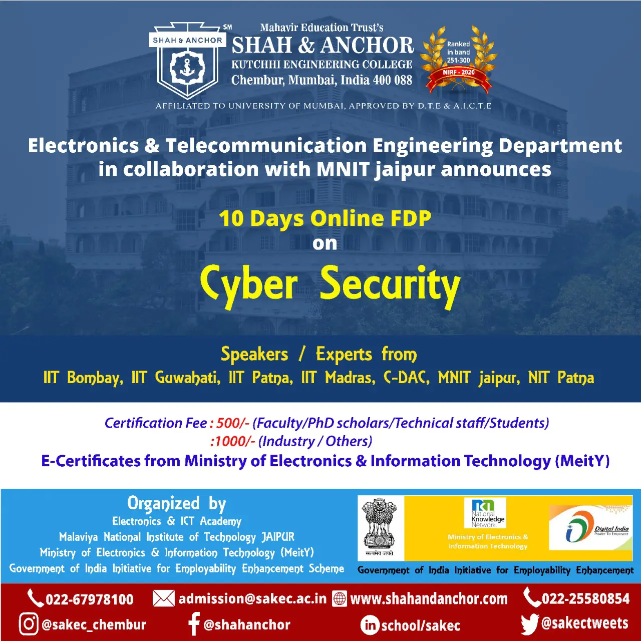 Online Certificate Course on " Cyber Security" 