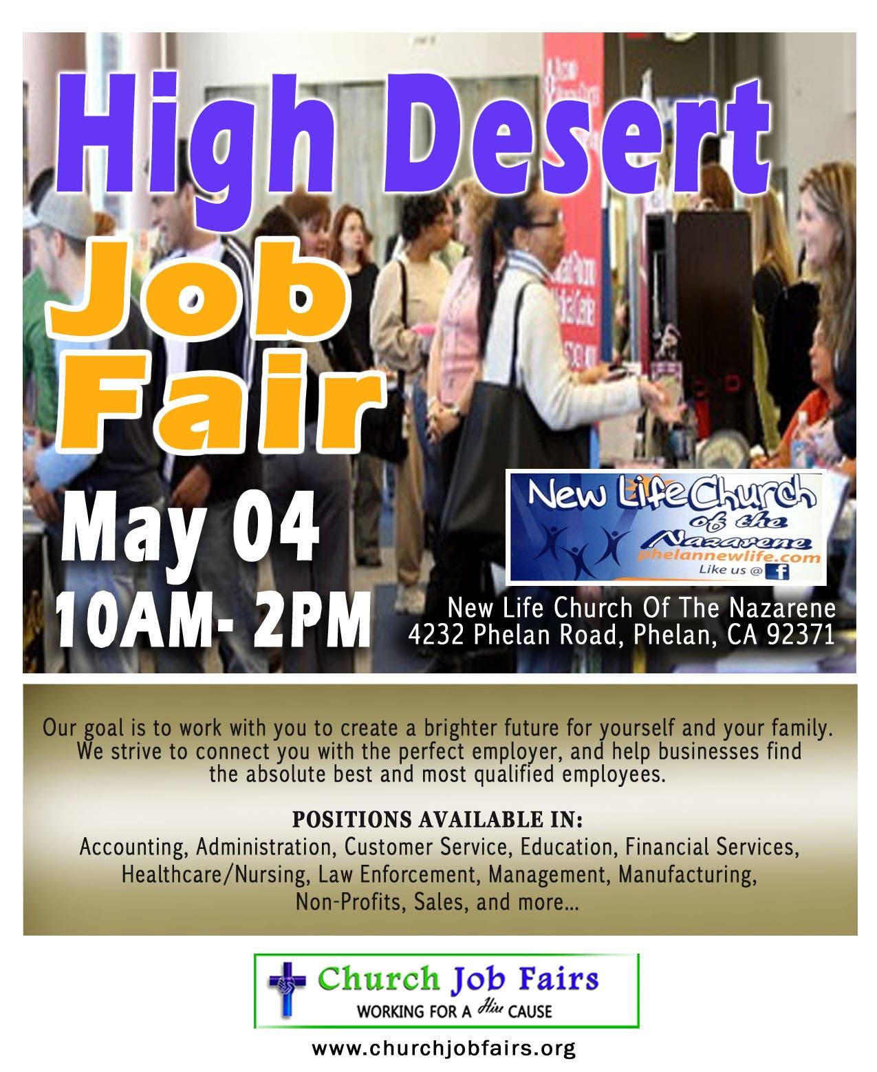 Phelan Church to Host Job Fair on May 4