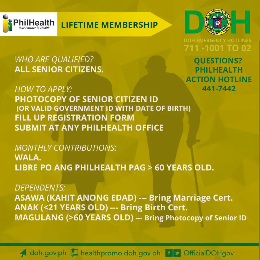 PhilHealth now provides free membership for all senior citizens