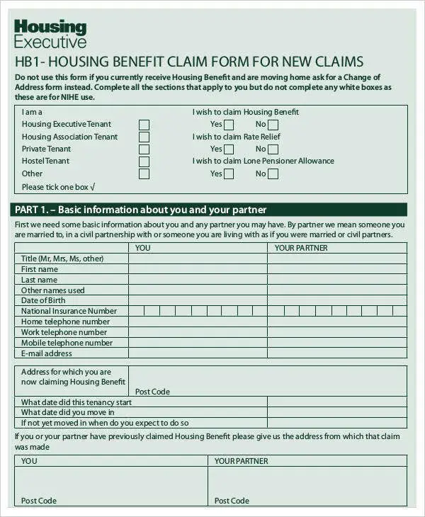 Qld Public Housing Application Form