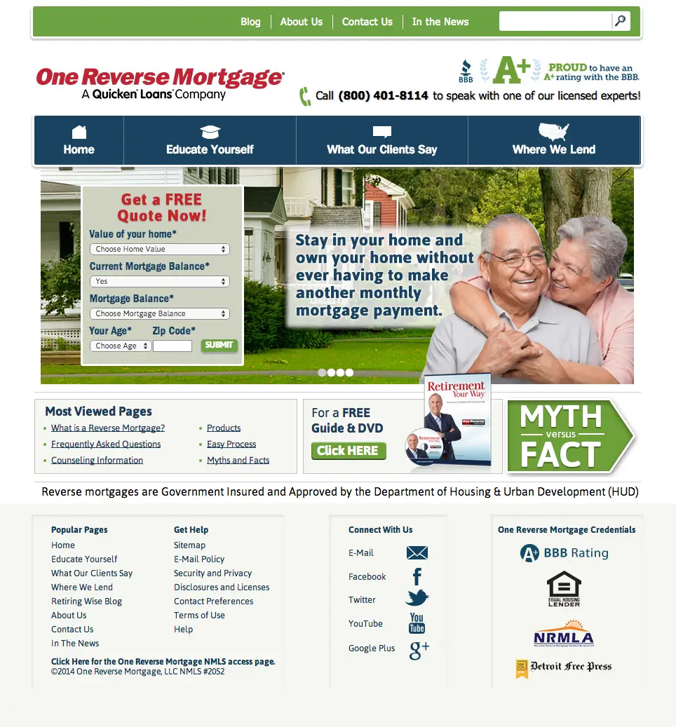 Reverse Mortgage: One Reverse Mortgage Complaints