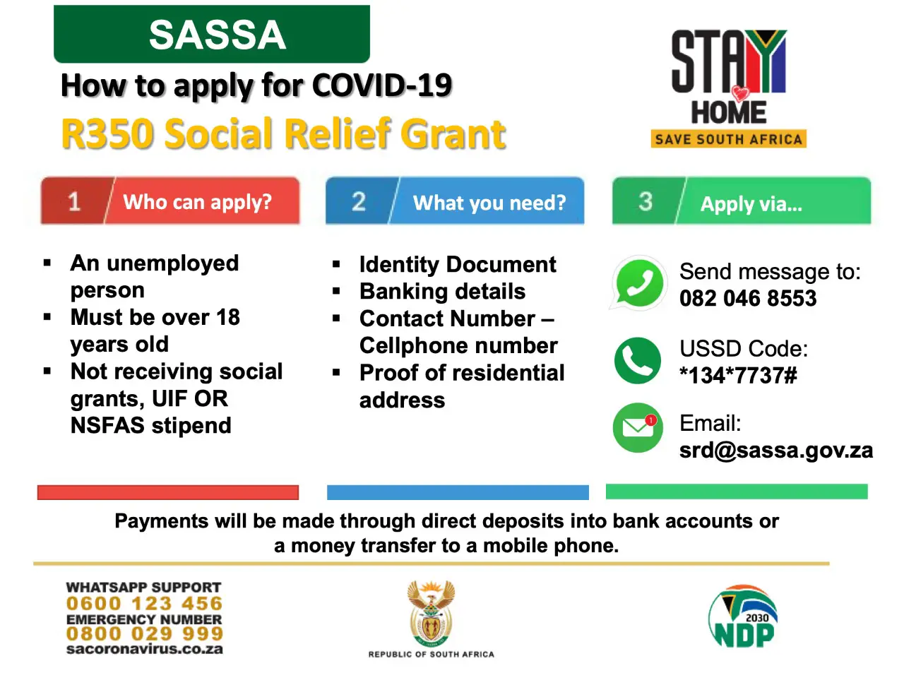 Sassas taking applications for unemployment grant