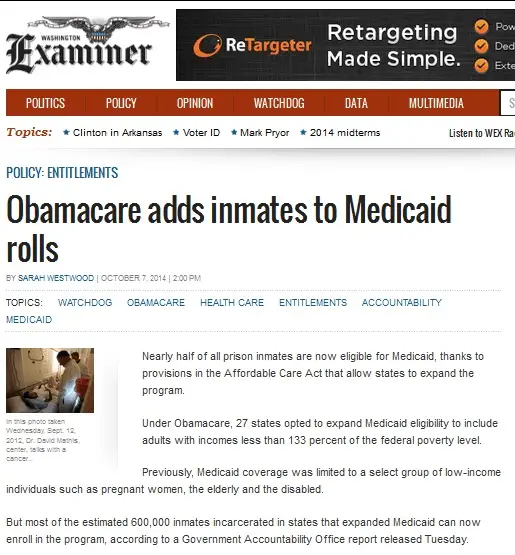 Screening Eligibility for Medicaid Assistance even while Behind Bars
