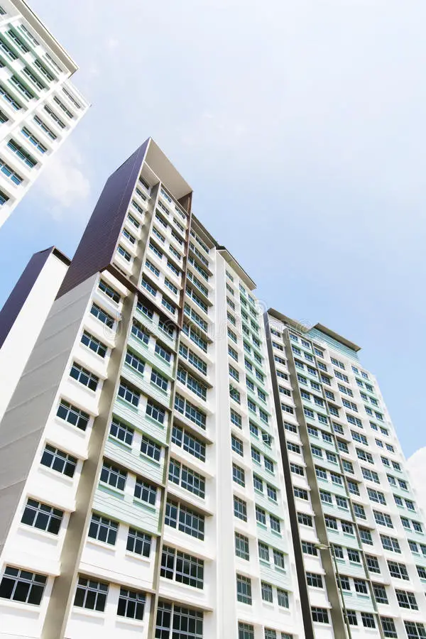 Singapore Government Apartments Stock Photo