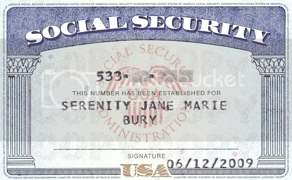 Social Security Card Photo by Z63Nf32HuKC0CI3e
