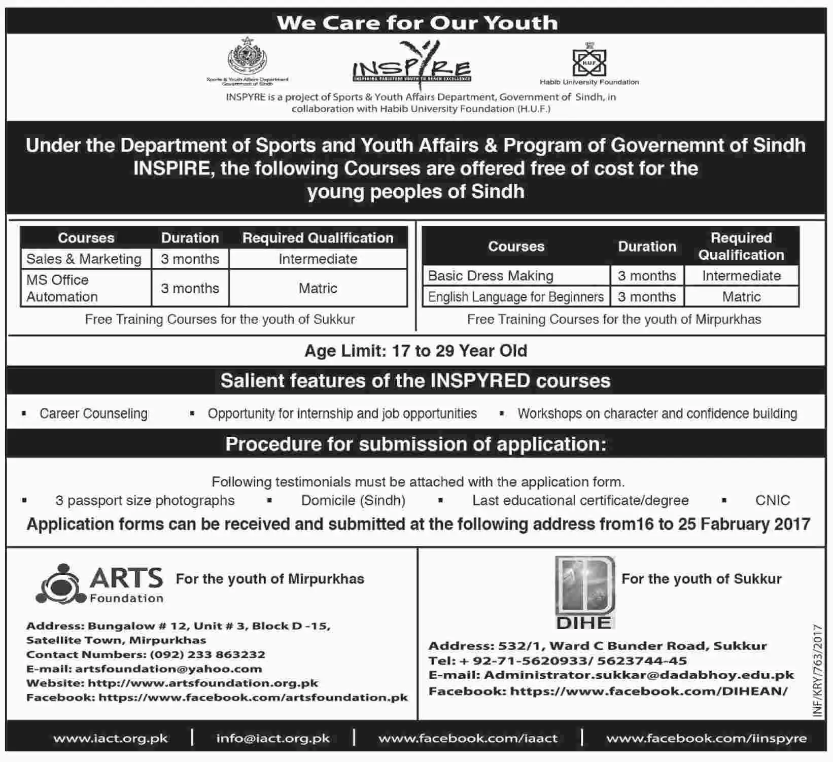 Sports &  Youth Affairs &  Program Sindh Government Free ...