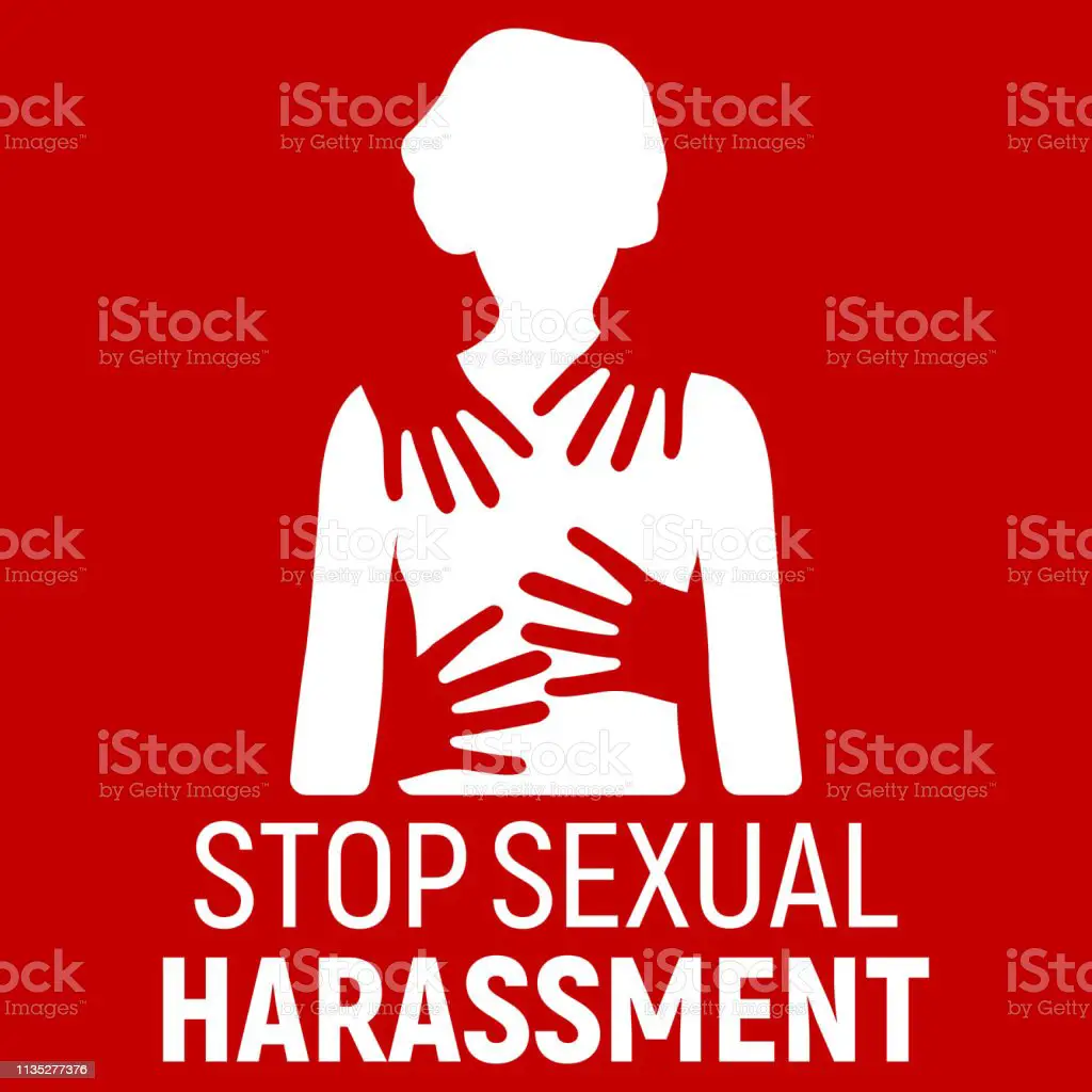 Stop Sexual Harassment Banner Gender Equality Label And Logo Logo ...