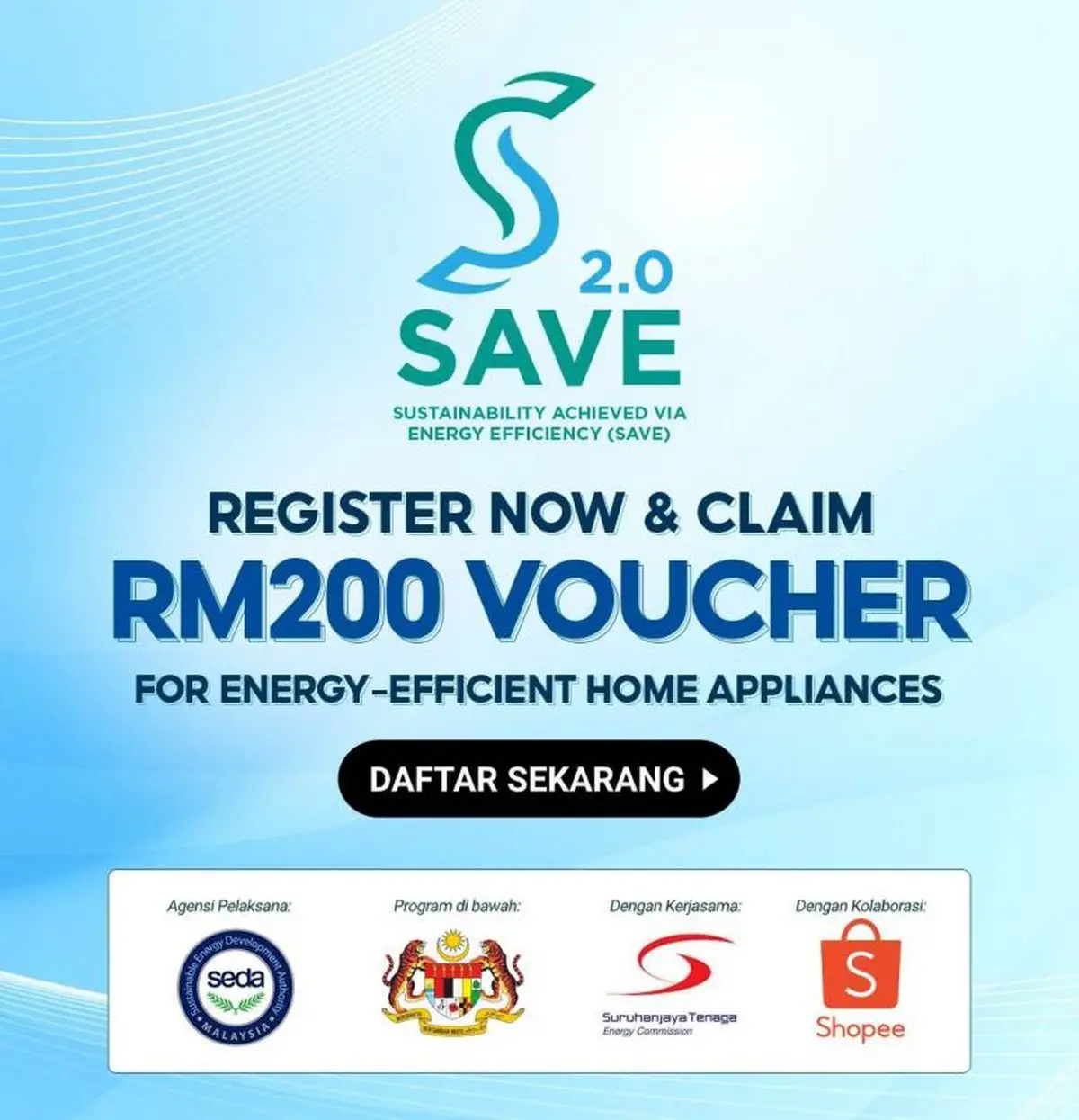The government launched the SAVE 2.0 program to provide RM200 for ...