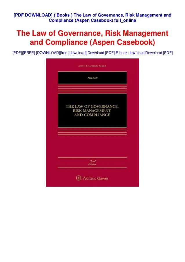 The Law Of Governance Risk Management And Compliance Pdf, 0 item added ...