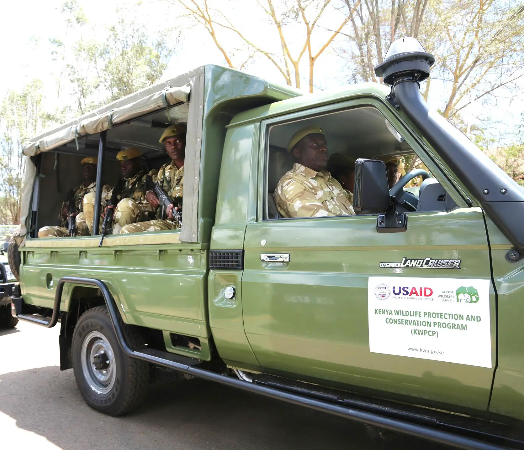 U.S. Government Donates Vehicle Fleet to Kenya Wildlife Service to ...