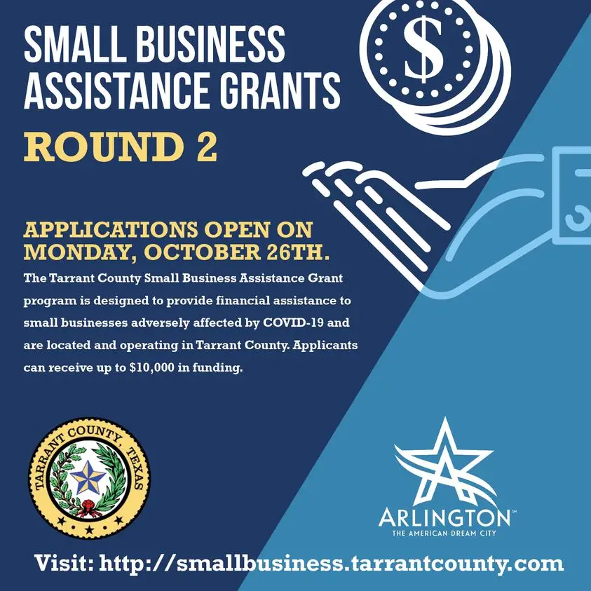 Up To $10,000 Available For Small Businesses Through The Tarrant County ...