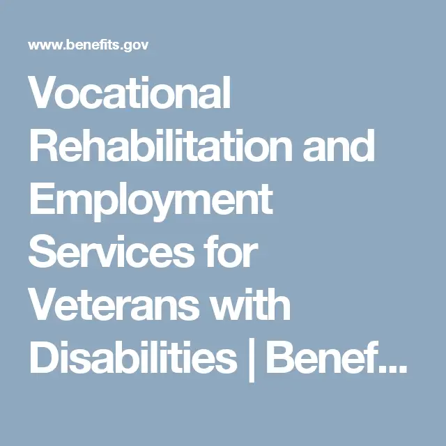 Vocational Rehabilitation and Employment Services for Veterans with ...