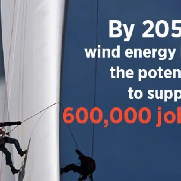 Wind Energy Supporting 600,000 Jobs by 2050